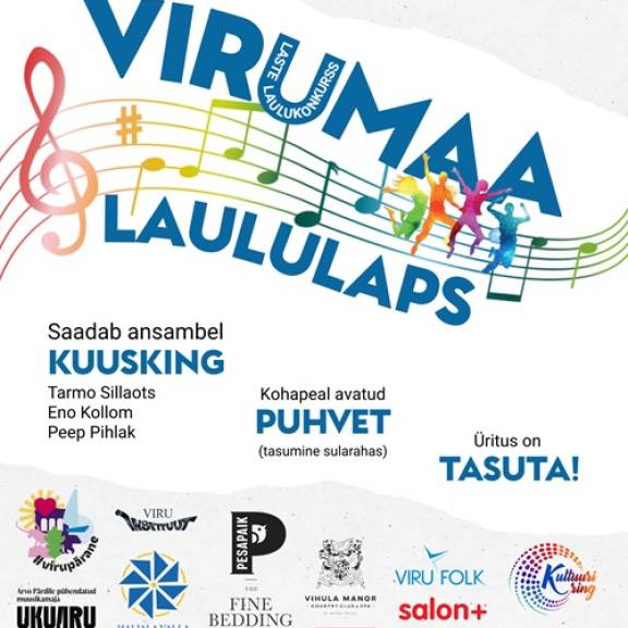Virumaa Laululaps 2026 Haljala rahvamajas 11. aprillil kell 10