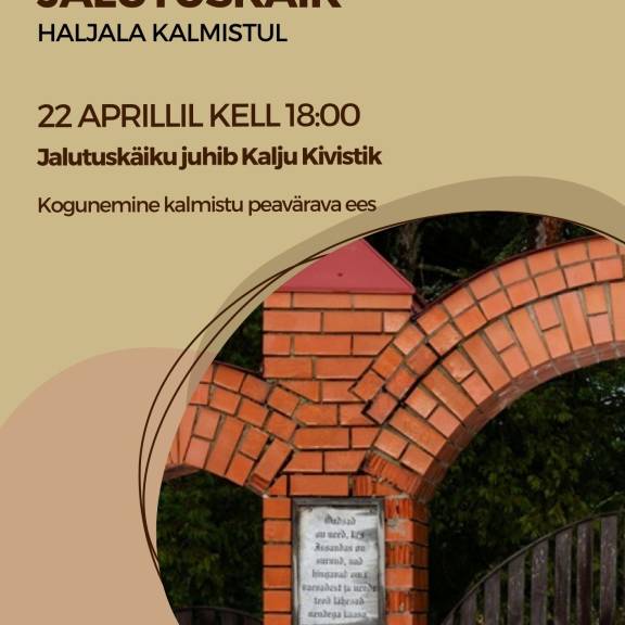Kultuurilooline jalutuskäik Haljala kalmistul 22. aprillil kell 18:00