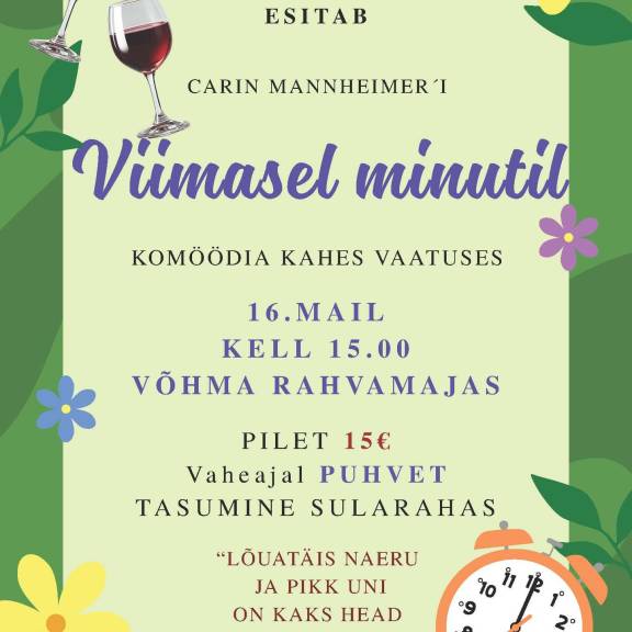 Võhma Seltsimaja näiteringi lavastus 